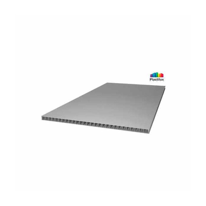 Сотовый поликарбонат 10 мм POLYNEX серебро 2100х12000 мм